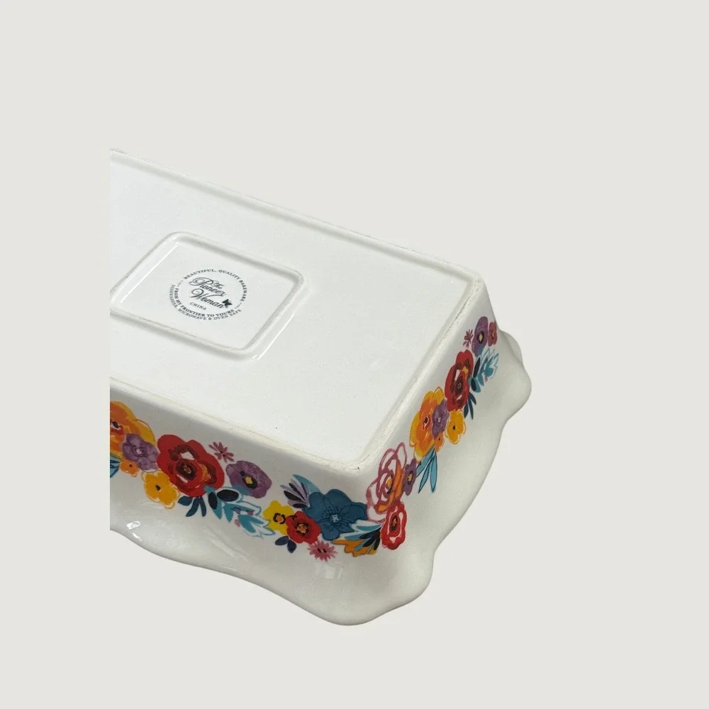 Pioneer Woman Flea Market Floral Rectangular 2.3 Quart Baking Dish